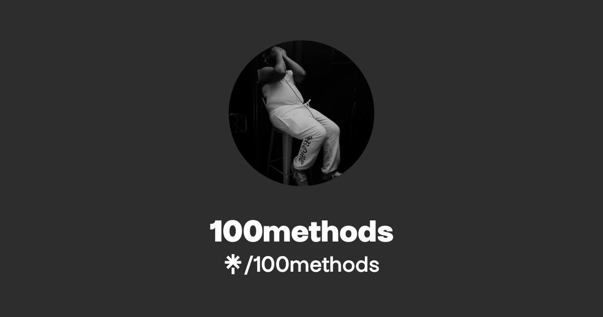 100methods | Instagram, TikTok | Linktree
