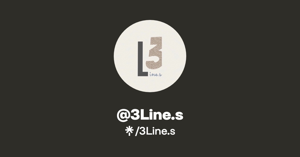 3Line.s | Instagram | Linktree