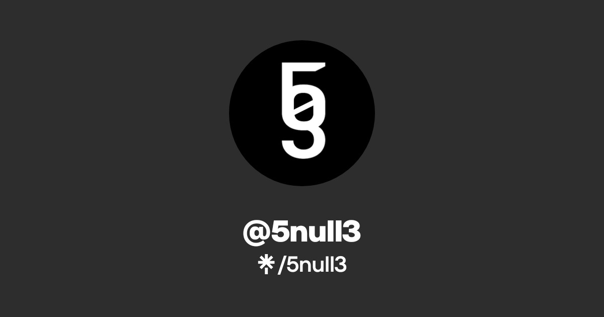 5null3 | Instagram | Linktree
