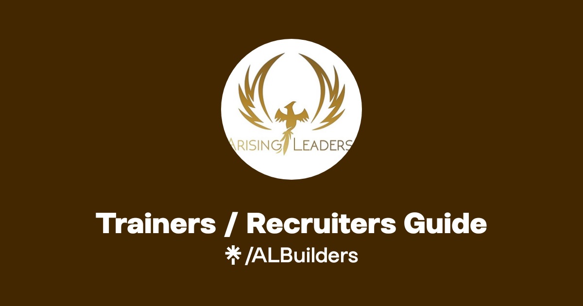Trainers / Recruiters Guide | Linktree