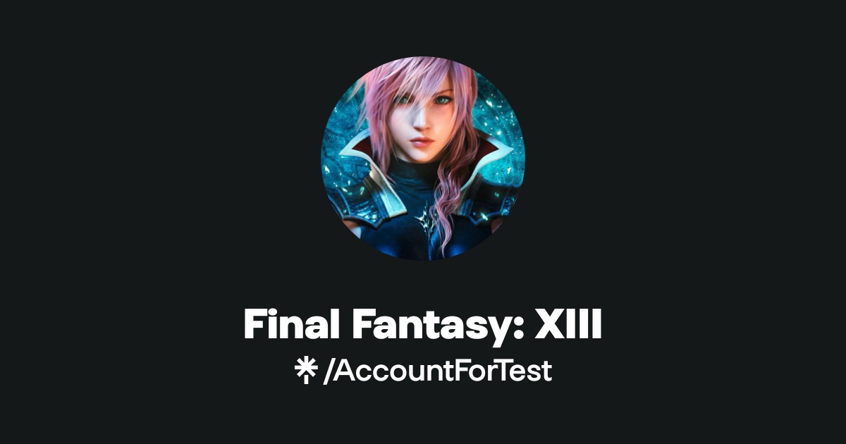 Final Fantasy: XIII Official: Instagram, Facebook | Linktree