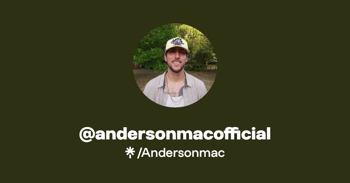 @andersonmacofficial - Listen on Apple Music - Linktree