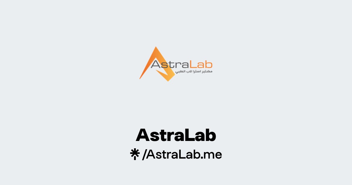 Rasheed Lab AstraLab | Instagram, Facebook | Linktree