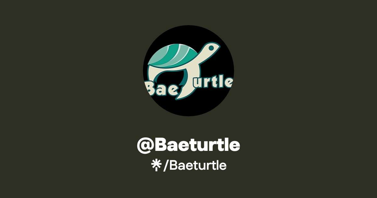 Baeturtle | TikTok | Linktree