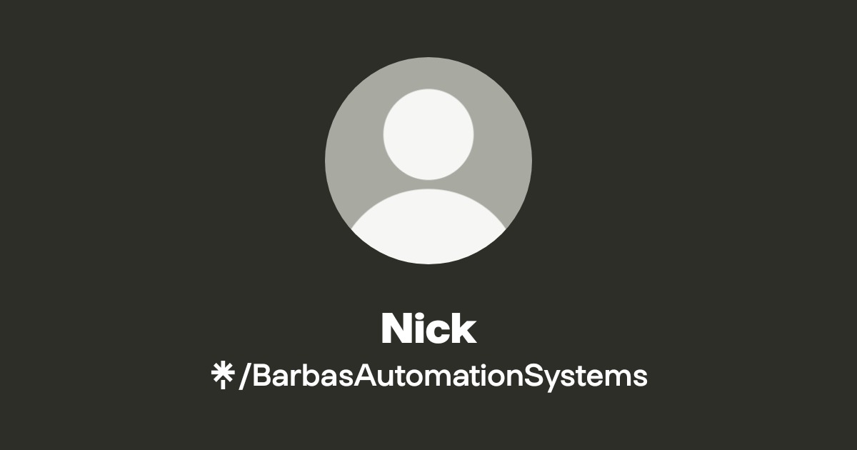 Nick | Instagram, TikTok | Linktree