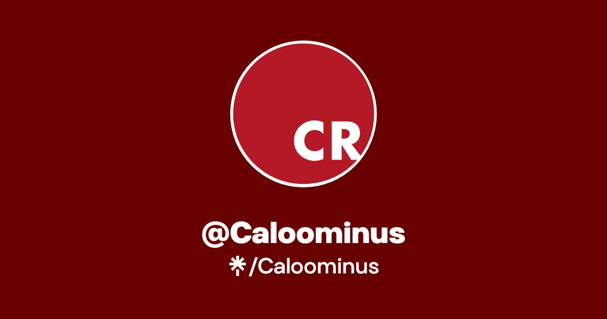 Caloominus Official: Instagram, Facebook | Linktree