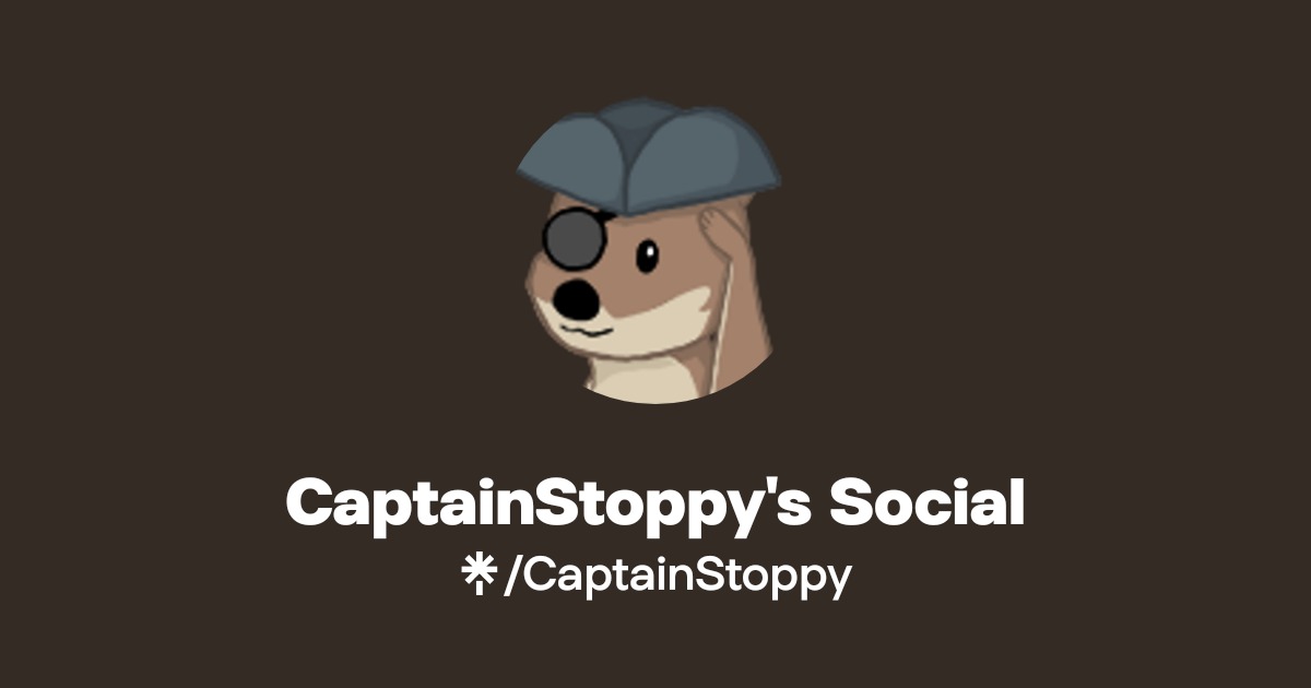 CaptainStoppy's Social Official: Instagram, Twitch | Linktree