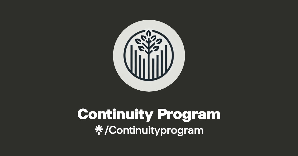 Continuity Program Official: Instagram | Linktree