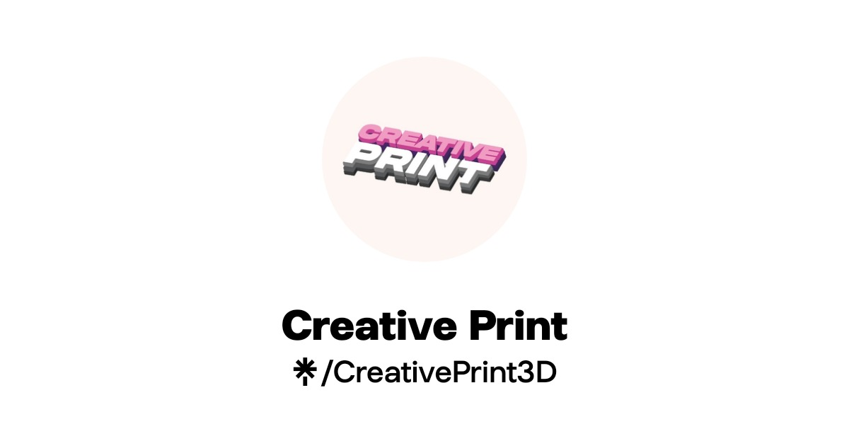 Creative Print | Instagram, Facebook | Linktree