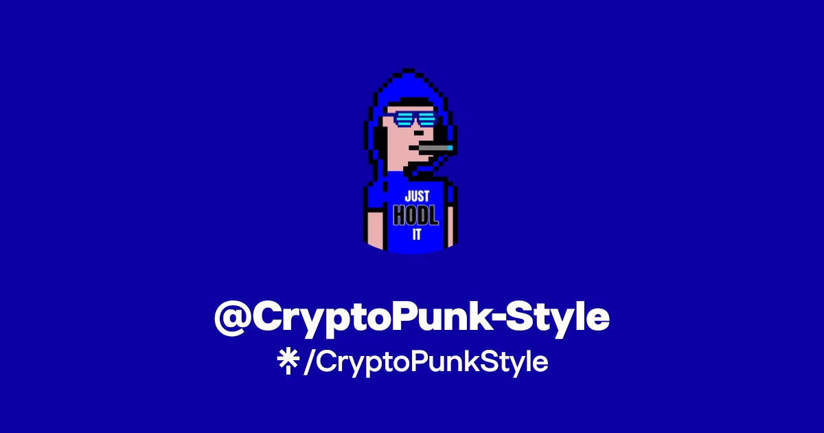 @CryptoPunk-Style | Twitter, Instagram | Linktree