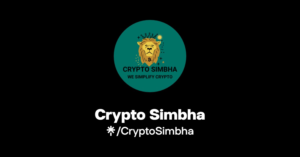 Crypto Simbha Official: Instagram, X | Linktree
