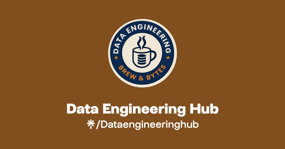 Data Engineering Hub Official: Instagram | Linktree