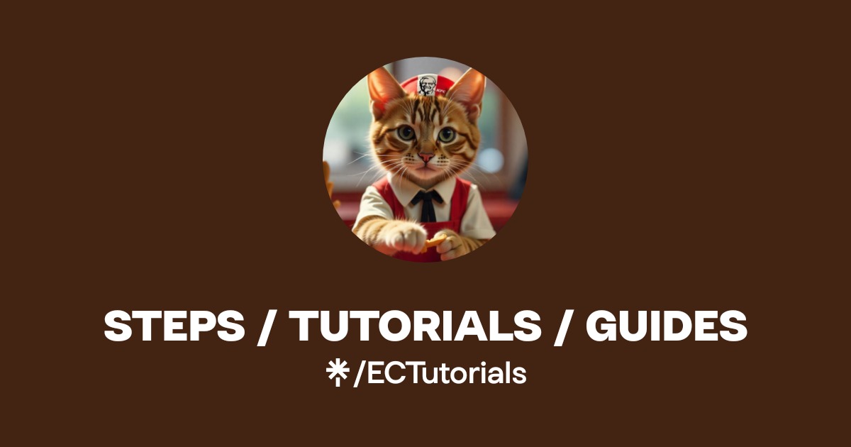 STEPS / TUTORIALS / GUIDES | Facebook | Linktree