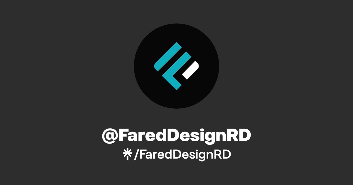 FaredDesignRD | Instagram, TikTok | Linktree