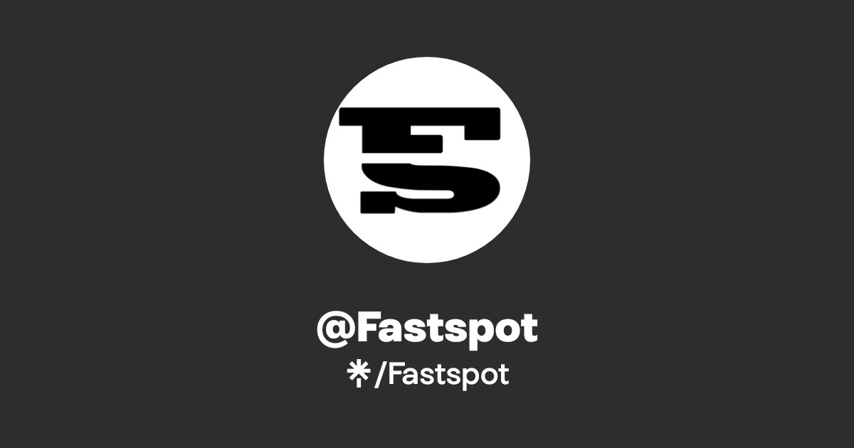@Fastspot's link in bio | Latest Products and socials | Linktree
