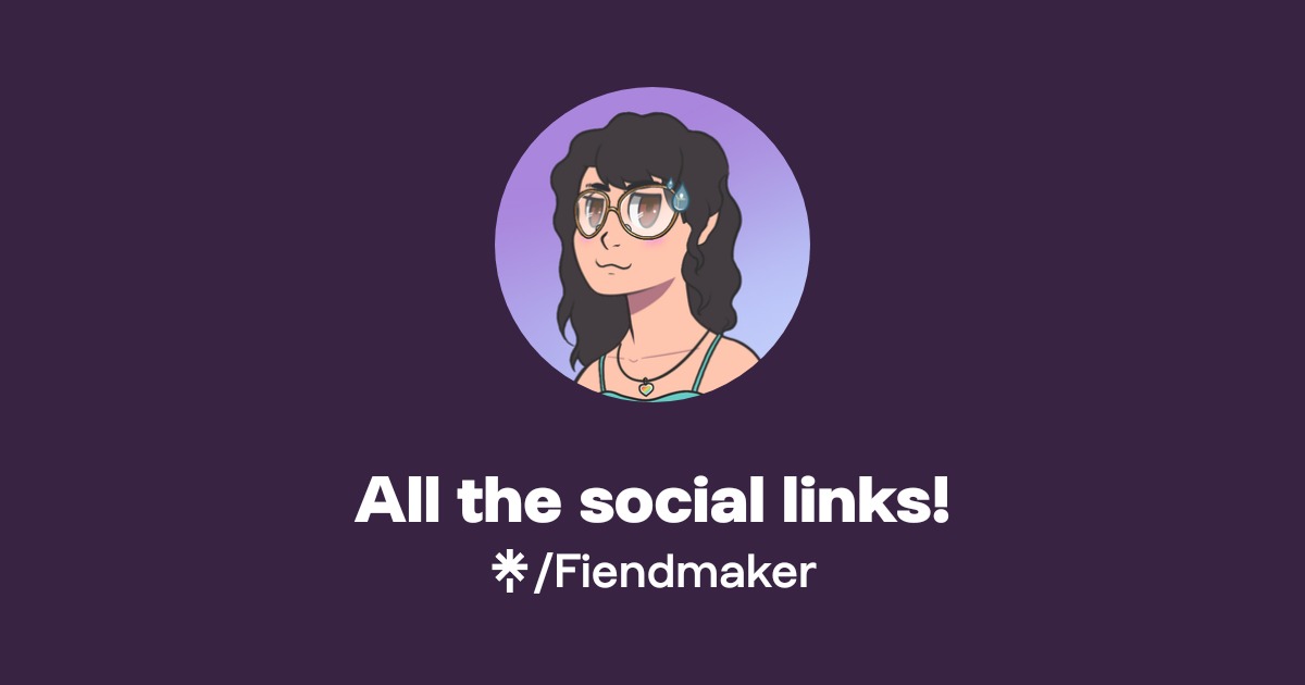 All the social links! | Twitter, Twitch | Linktree