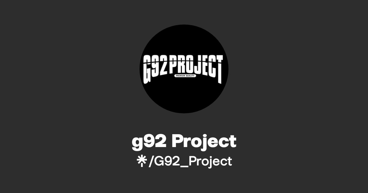 g92 Project Official: Instagram | Linktree