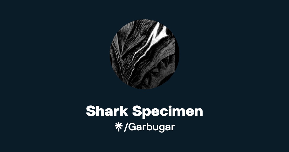 Shark Specimen | Instagram | Linktree