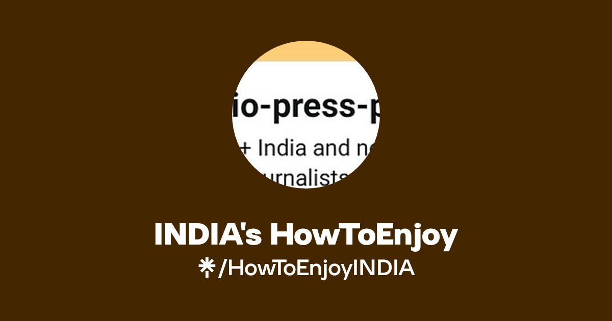 INDIA's HowToEnjoy | Twitter | Linktree
