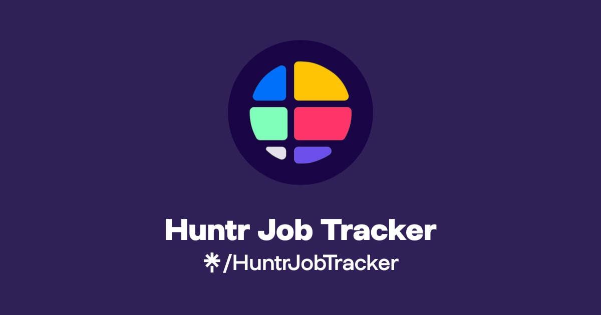 Huntr Job Tracker Official: X | Linktree