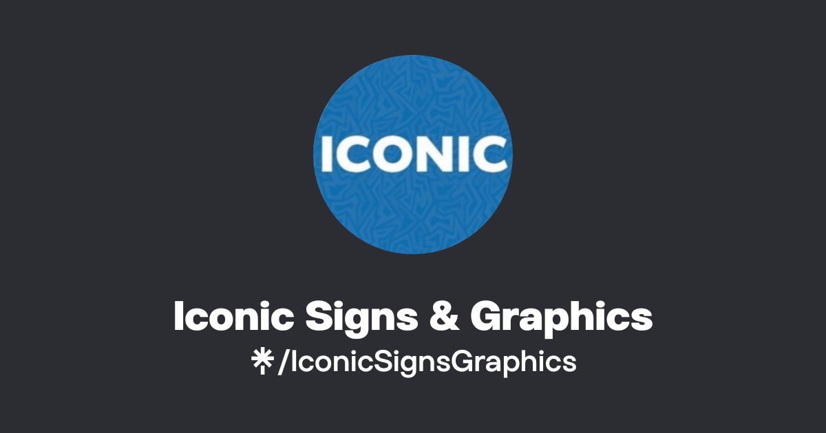 Iconic Signs & Graphics | Instagram, Facebook | Linktree