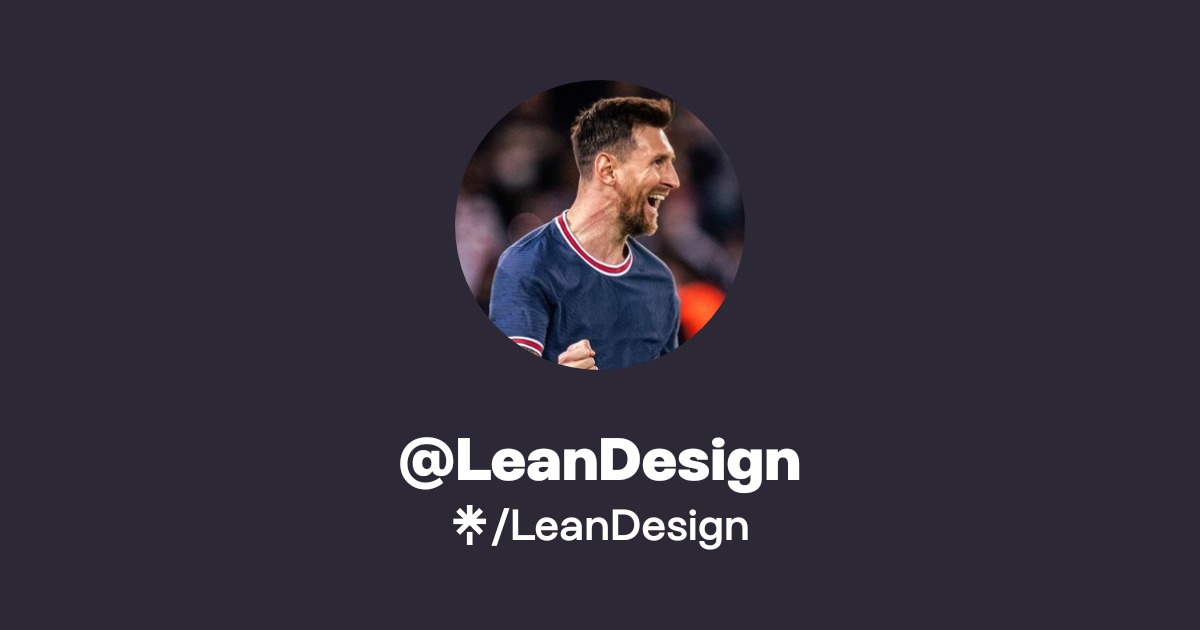LeanDesign | Twitter, Instagram, TikTok, Twitch | Linktree