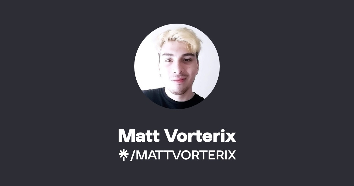 @MATTVORTERIX's link in bio | Instagram and socials | Linktree