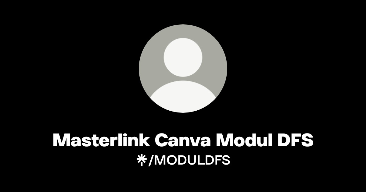 Masterlink Canva Modul DFS | Linktree