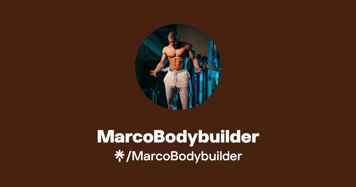 Marco Rinaldo Bodybuilder MarcoBodybuilder Official: TikTok, Instagram | Linktree