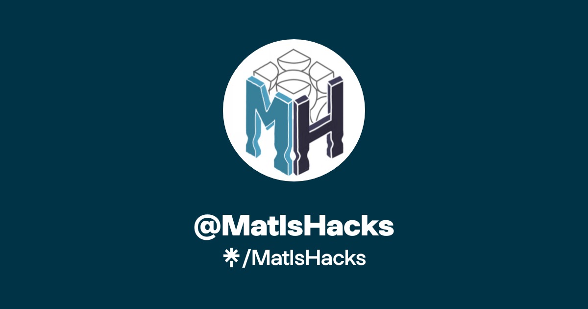 MatlsHacks | Instagram, Facebook | Linktree