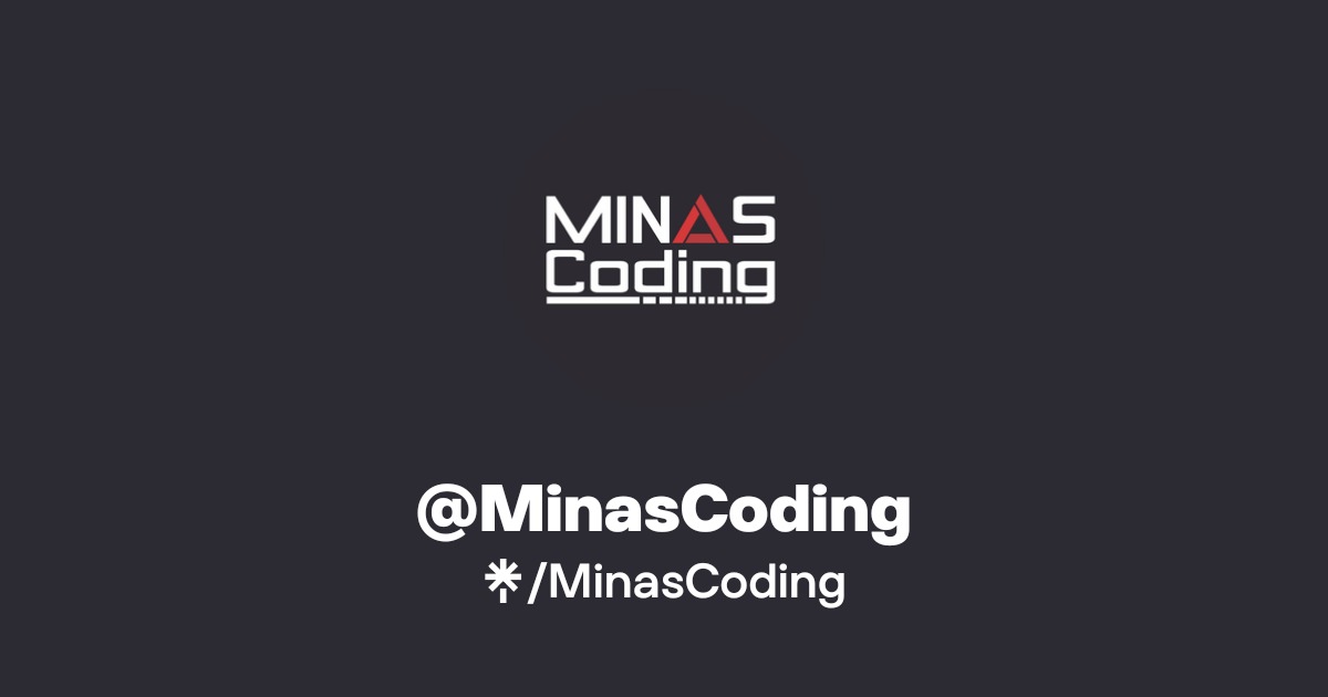 MinasCoding | Instagram, Facebook | Linktree
