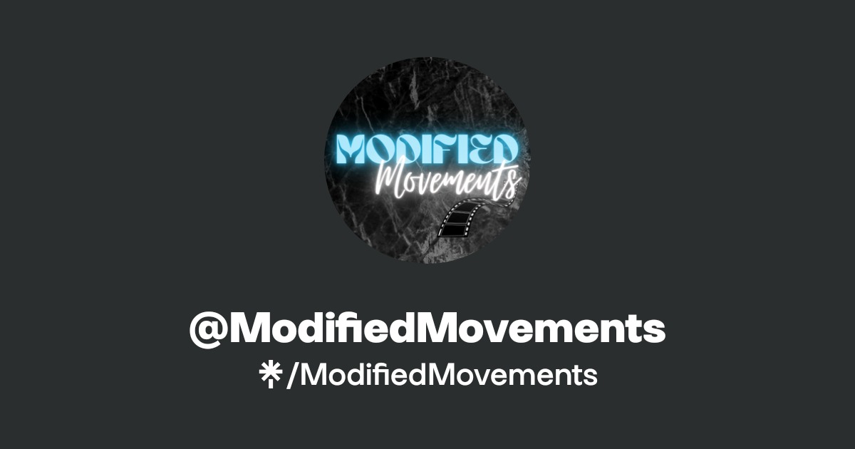 Modified Movements ModifiedMovements | TikTok | Linktree