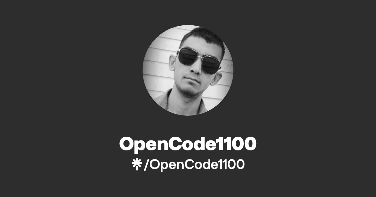 OpenCode1100 | Instagram | Linktree