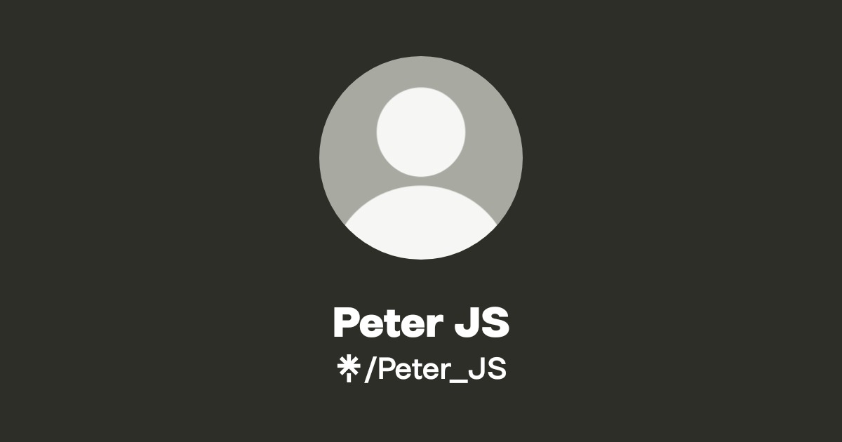 Peter JS | Instagram | Linktree