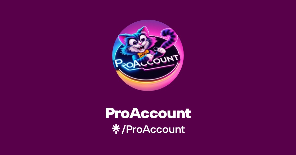 Pro Account Logo ProAccount | Linktree