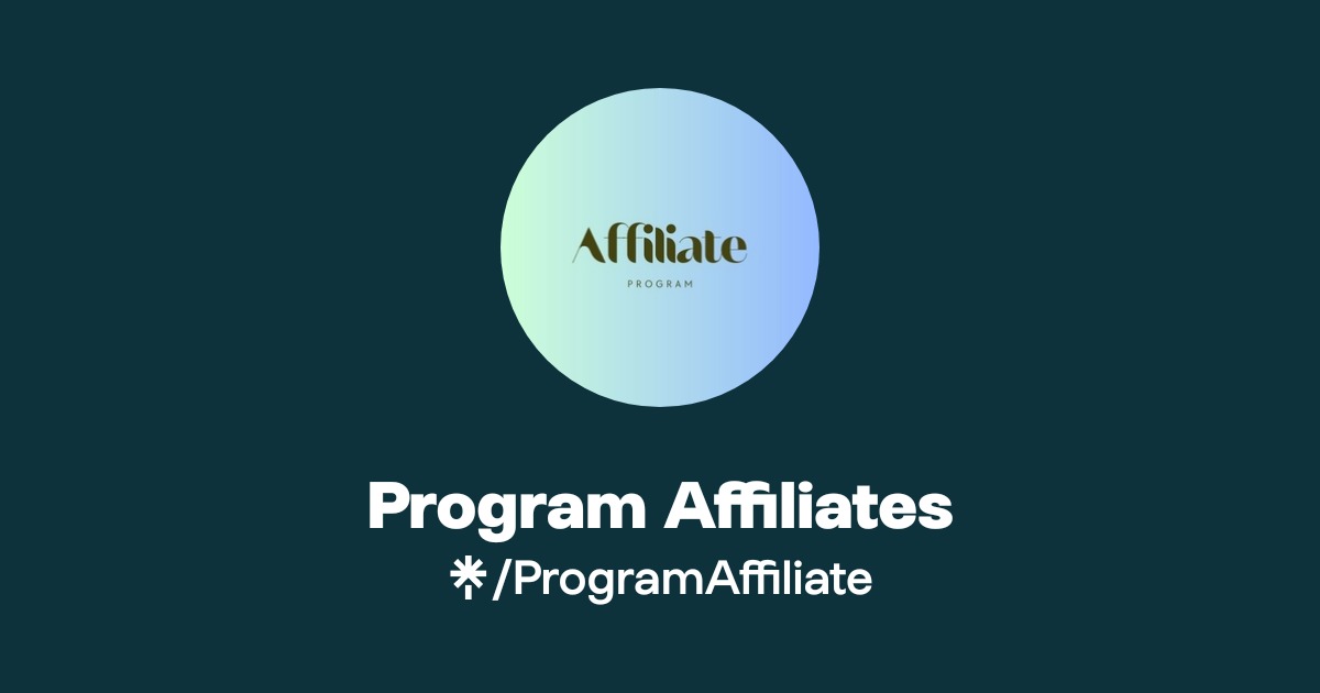 Program Affiliates | Instagram | Linktree