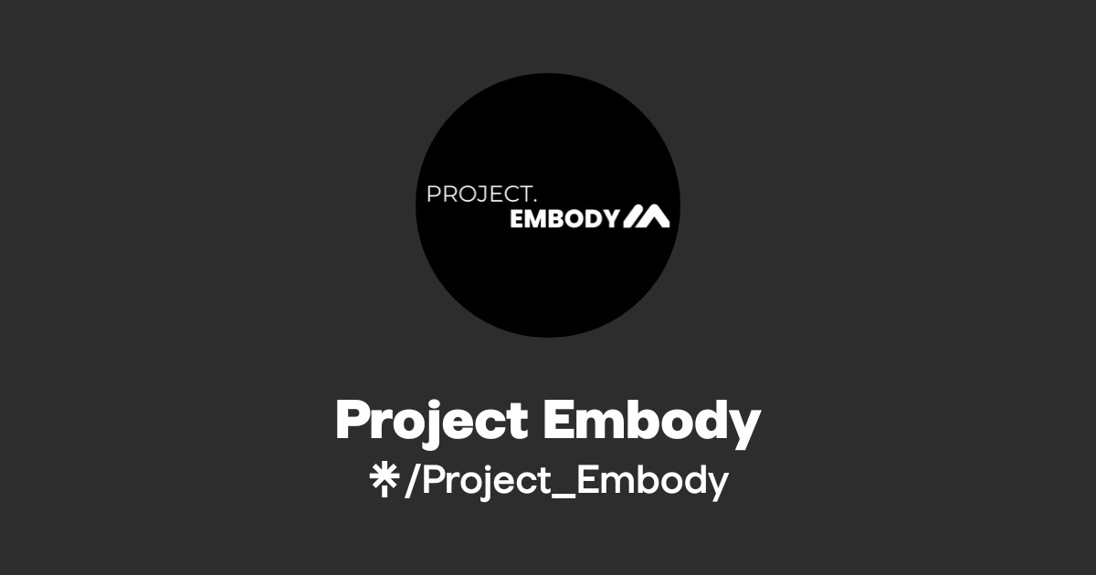 Embody Project Project Embody | Instagram, TikTok | Linktree