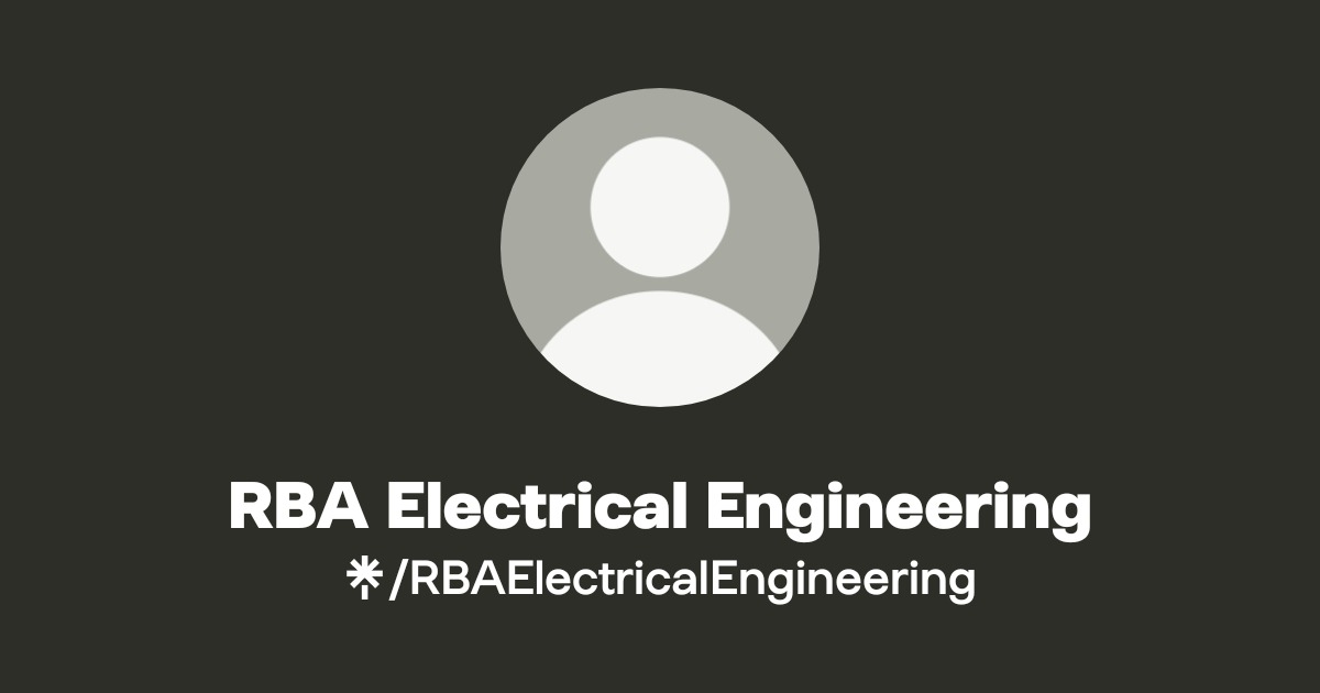 RBA Electrical Engineering | Facebook | Linktree