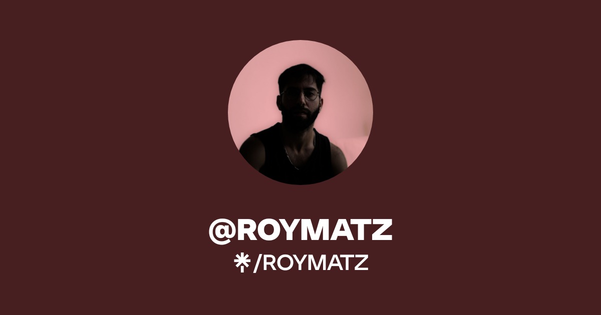 ROYMATZ - Listen on Spotify - Linktree