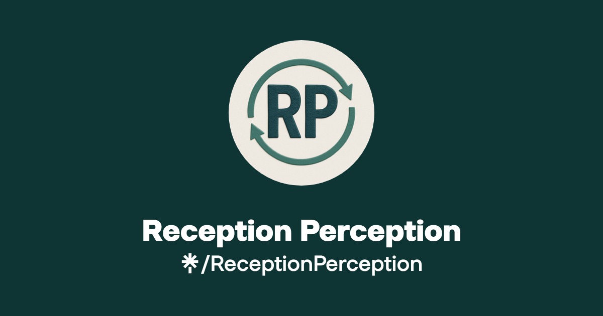 Reception Perception Official: TikTok, Instagram, X | Linktree