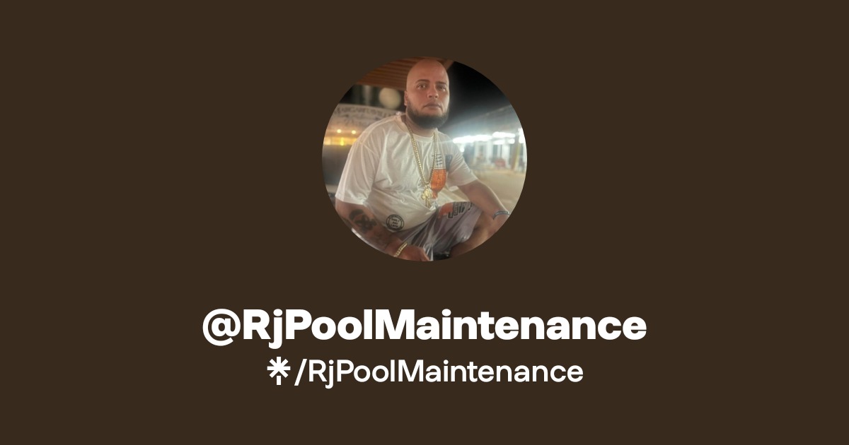 RjPoolMaintenance | Instagram | Linktree