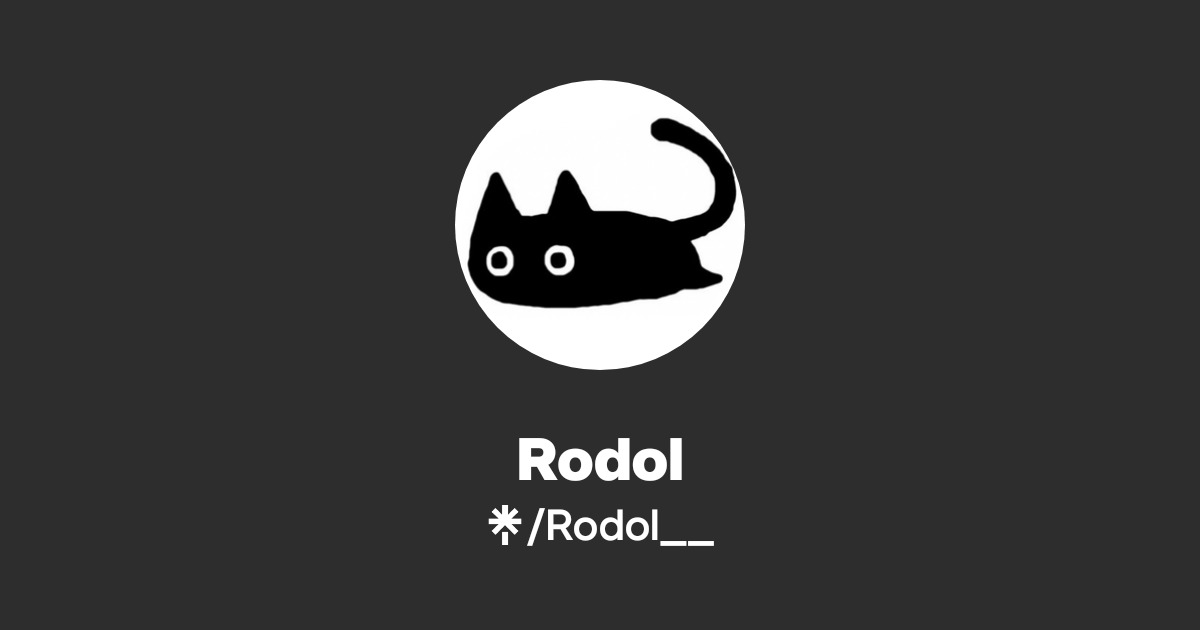 Rodol Rodol Official: Instagram, X | Linktree
