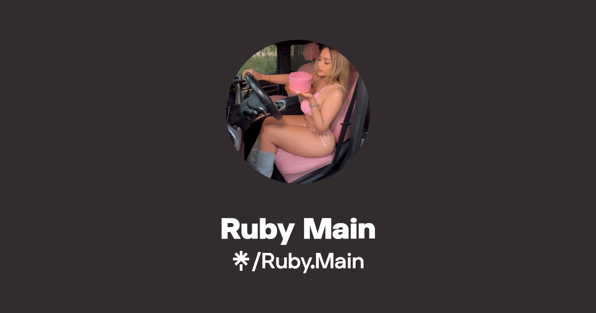 Ruby Main OnlyFans Official - Exclusive Content & Account | Linktree