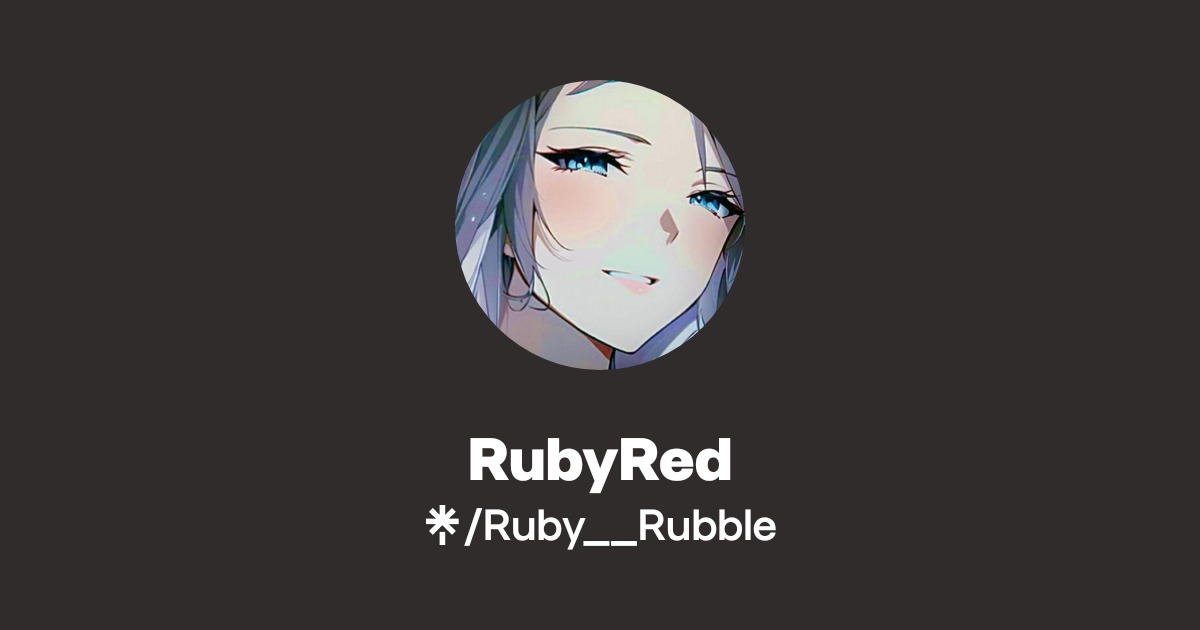 Ruby Rodd No Fire RubyRed Official: TikTok, Instagram, Twitch, Twitter | Linktree