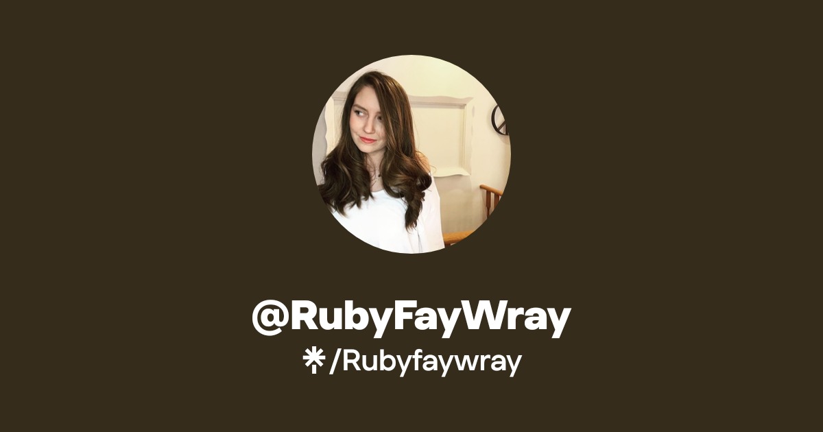 Rubyay @RubyFayWray | Instagram, Facebook, TikTok | Linktree
