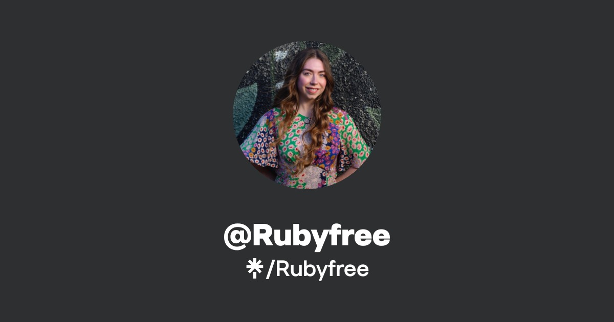 Rubyfree Official: Instagram | Linktree