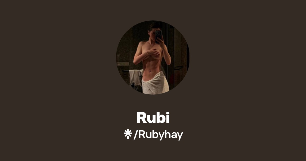 Rubyboy Instagram Rubi | Instagram | Linktree