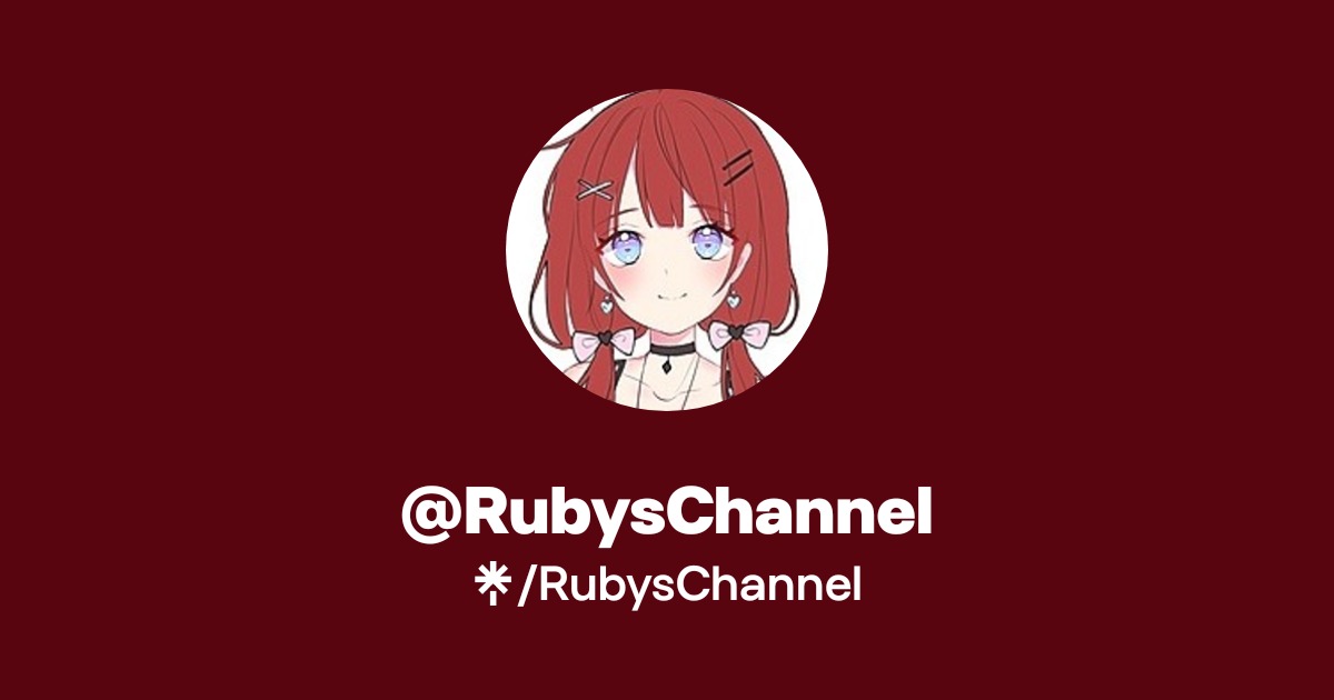 Ruby Rube Channel Icon RubysChannel | Twitter, Instagram, Twitch | Linktree