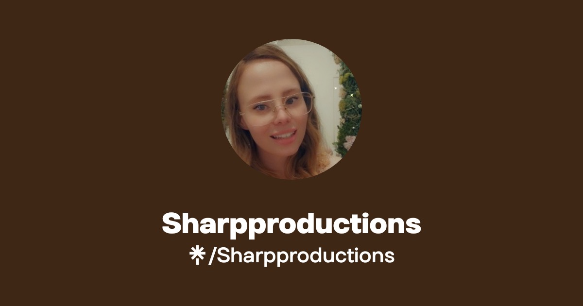 Sharp Productions Sharpproductions | Instagram, TikTok | Linktree