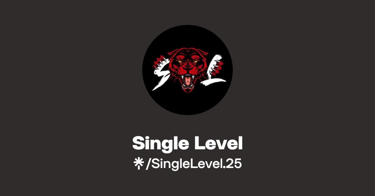 Single Level | Instagram | Linktree